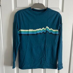 Patagonia Kids Blue Long Sleeve Shirt